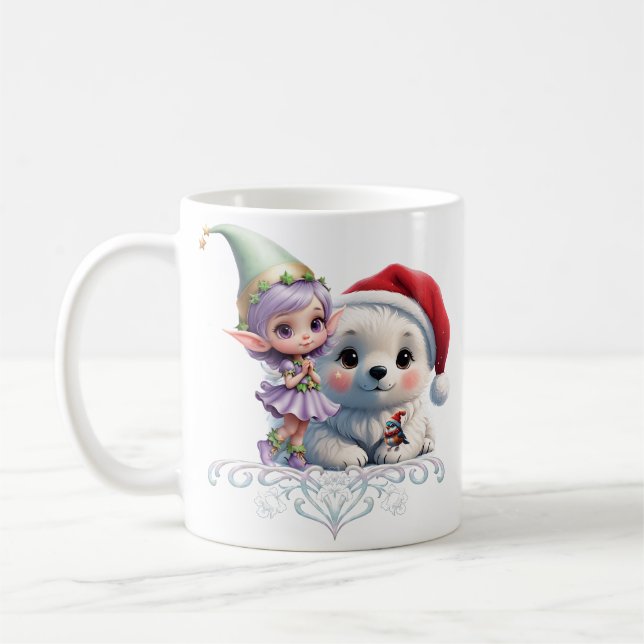 Taza De Café Amigos en un mundo de fantasía. (Izquierda)