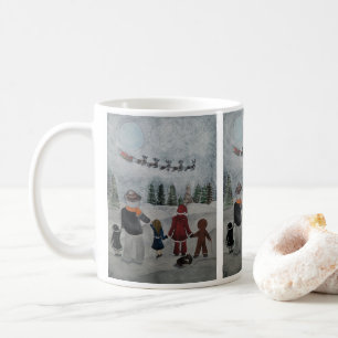 Taza De Café Amigos Festivos Pintura de Alfred Fox