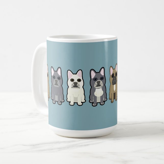 Taza De Café Amigos Frenchie (Anverso izquierdo)