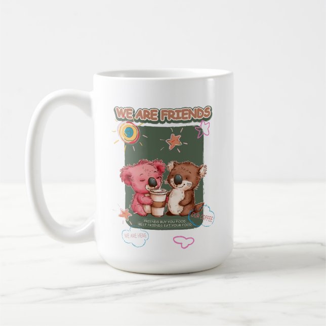 Taza De Café Amigos koalas 071502 (Izquierda)