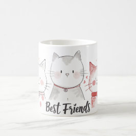Taza De Café amigos lindos de los mejores gatos