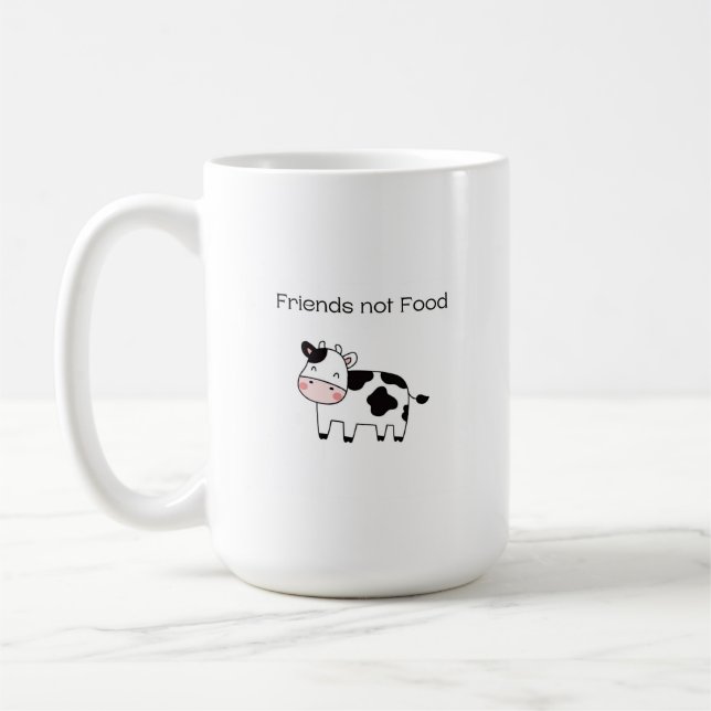 Taza De Café Amigos no comida - Vacas (Izquierda)
