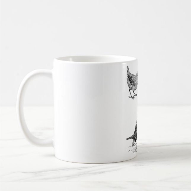 Taza De Café Amigos pájaros pequeños curiosos (Izquierda)