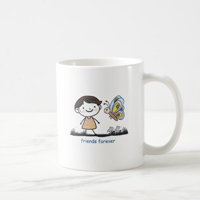 Taza De Café Amigos para siempre (Derecha)
