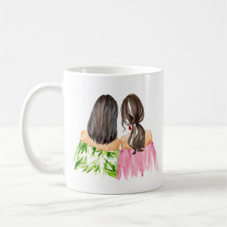 Taza De Café Amigos para siempre Regalo Mug Negro cabello y Bru