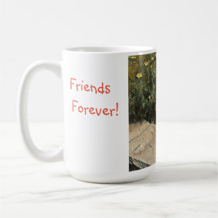 Taza De Café Amigos Por Siempre Feliz Jardín