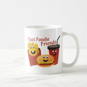 Taza De Café Amigos rápidos sonrientes de Foodie