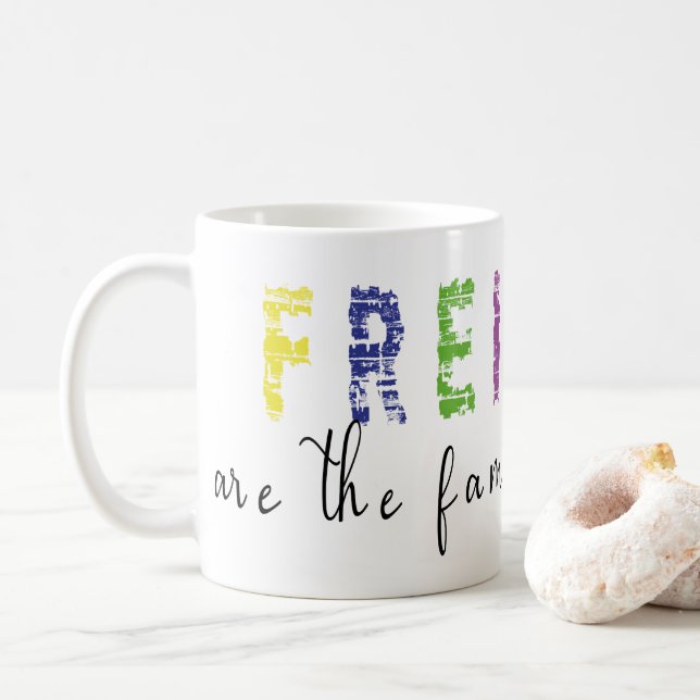Taza De Café Amigos son la familia que elegimos (Con donut)