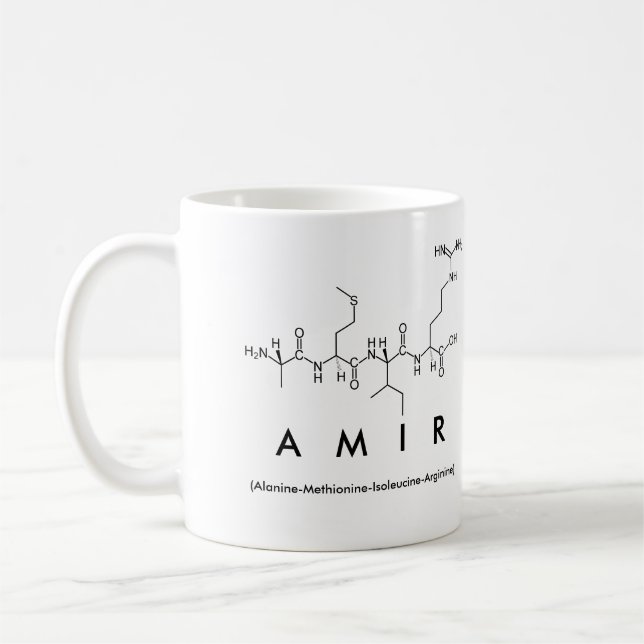 Taza De Café Amir peptide nombre mug (Izquierda)