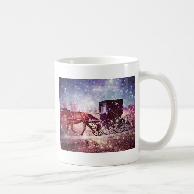 Taza De Café Amish Espacial Divertido (Derecha)