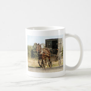 Taza De Café Amish Horse and Buggy