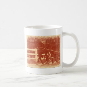 Taza De Café Amish Horse and Buggy Sepia