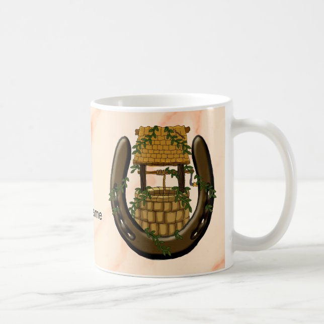 Taza De Café Amish Horseshoe Wire Well Mug (Derecha)