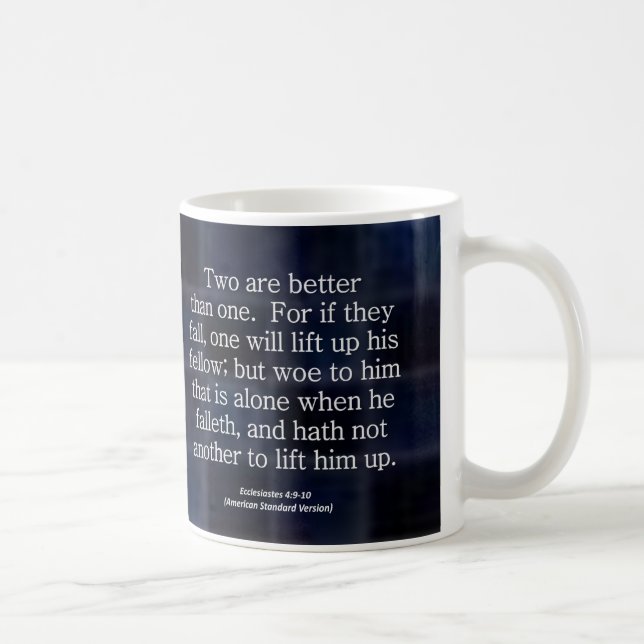 Taza De Café Amistad Ecclesiastes 4-9 condensado (Derecha)