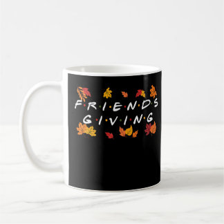 Taza De Café Amistad, otoño, amigos y familia Acción de Gracias