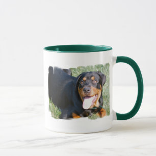 Taza de café amistosa de Rottweiler