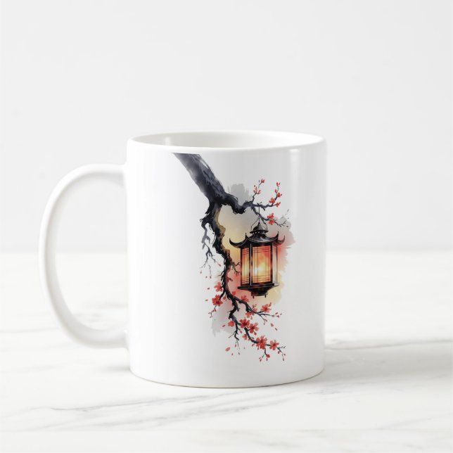 Taza De Café Amita - Cherry Blossom Lantern Twins (Izquierda)