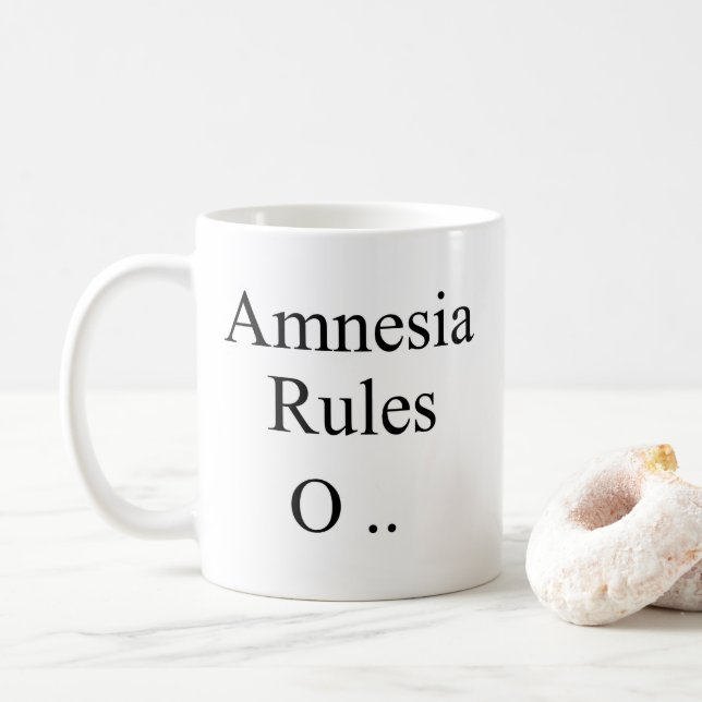 Taza De Café Amnesia (Con donut)