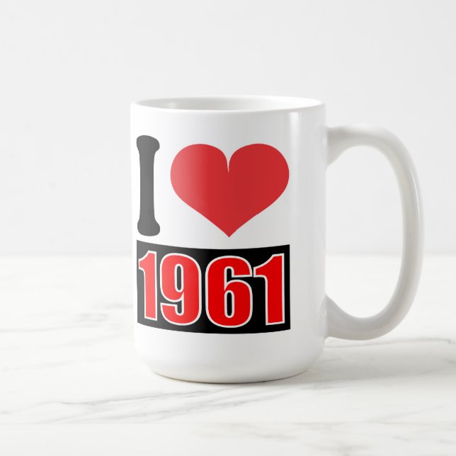 Taza De Café Amo 1961 - Mugs (Derecha)
