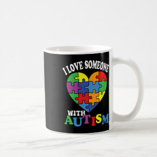Taza De Café Amo A Alguien Con Autismo 2