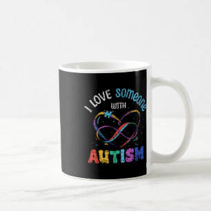 Taza De Café Amo A Alguien Con Autistas Autistas De Autismo Apo