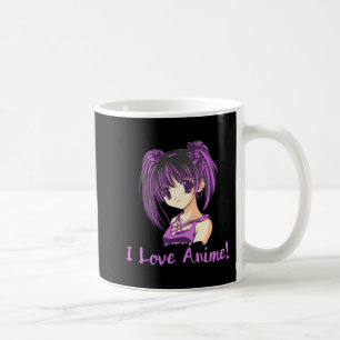 Taza De Café ¡Amo A Anime! Anime Chica otaku Manga