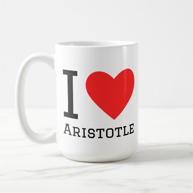 Taza De Café Amo a Aristóteles  (Izquierda)