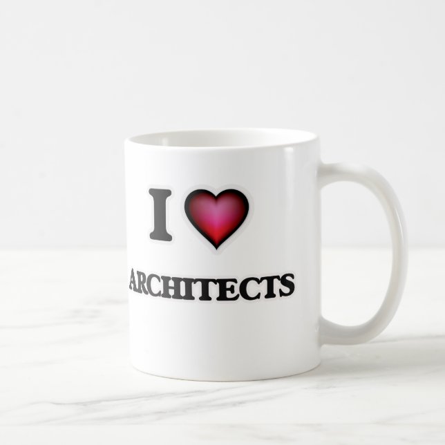 Taza De Café Amo a arquitectos (Derecha)