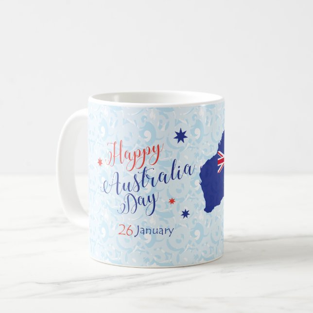 Taza De Café "AMO A AUSTRALIA" Día de Australia 26 de enero (Anverso izquierdo)