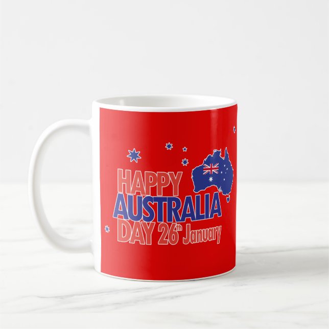 Taza De Café "AMO A AUSTRALIA" Día de Australia 26 de enero (Izquierda)