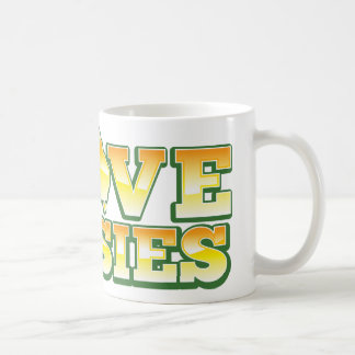 Taza De Café ¡Amo a australianos! Diseño de Australiana