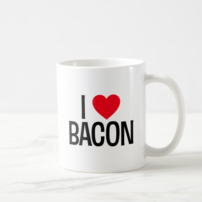 Taza De Café Amo A Bacon. (Derecha)