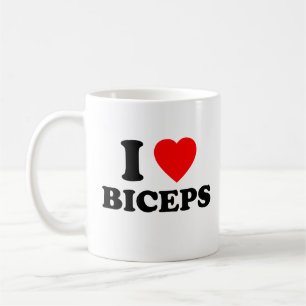 Taza De Café Amo a Biceps Divertidos Chicas Noche Regalo de Gim