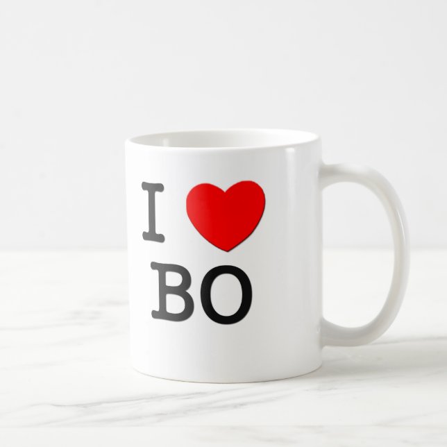 Taza De Café Amo a BO (Derecha)