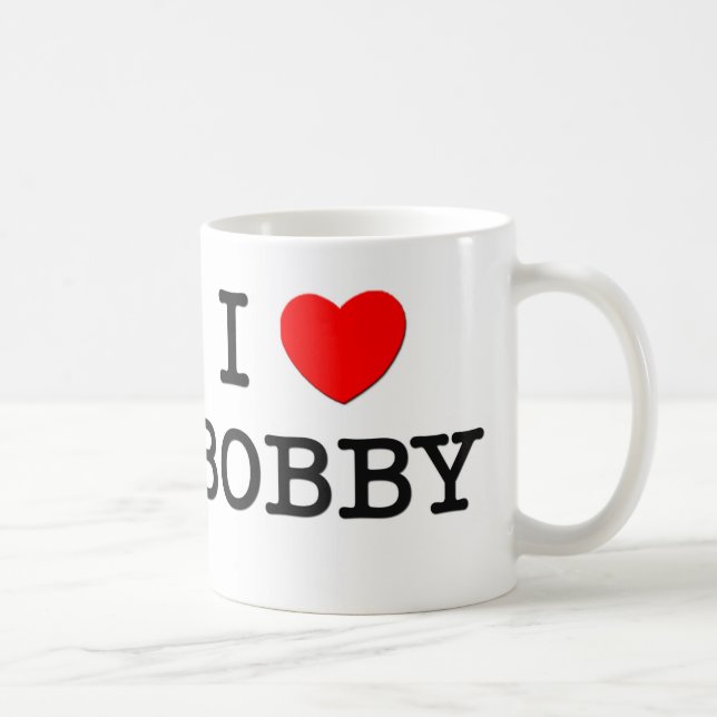 Taza De Café Amo a Bobby (Derecha)