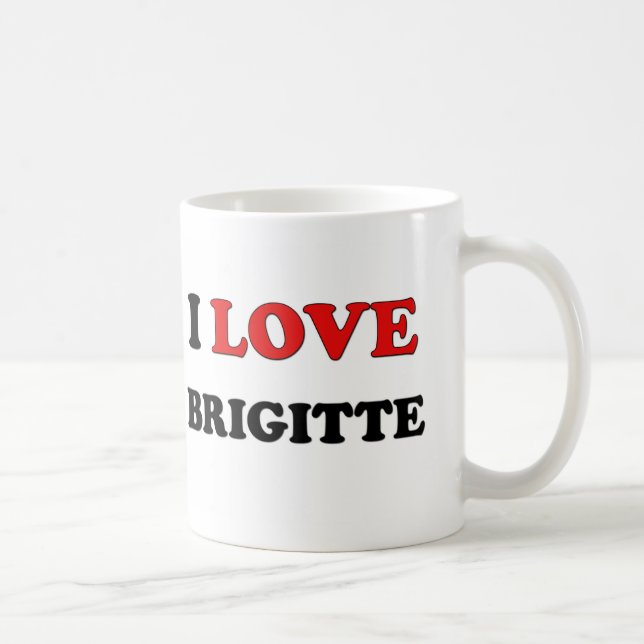 Taza De Café Amo a Brigitte (Derecha)
