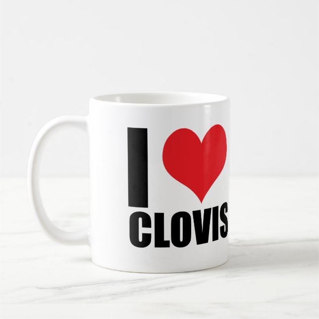 Taza De Café Amo a Clovis (Izquierda)