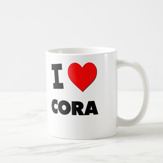 Taza De Café Amo a Cora (Derecha)