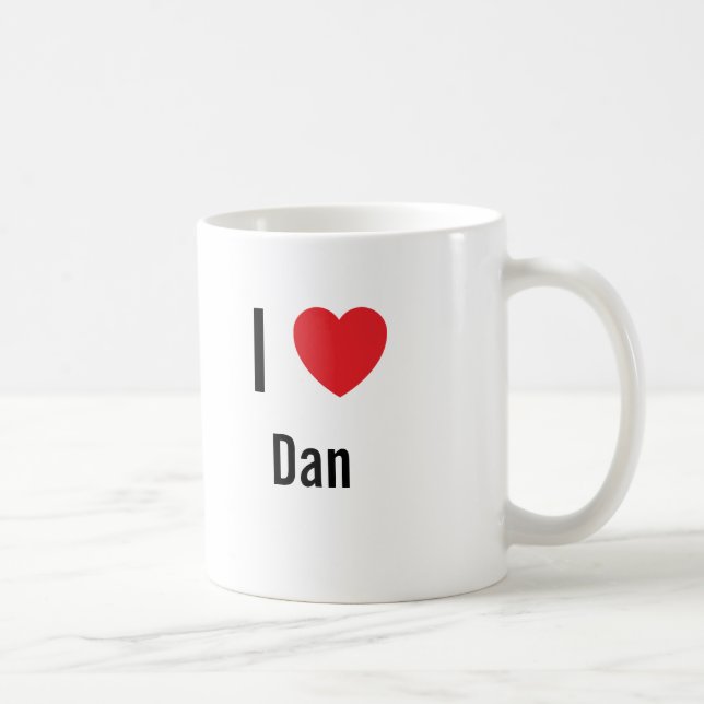 Taza De Café Amo a Dan (Derecha)