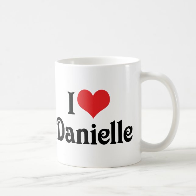 Taza De Café Amo a Danielle (Derecha)
