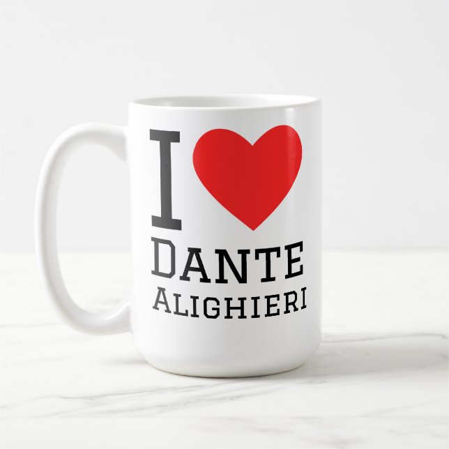 Taza De Café Amo a Dante Alighieri (Izquierda)