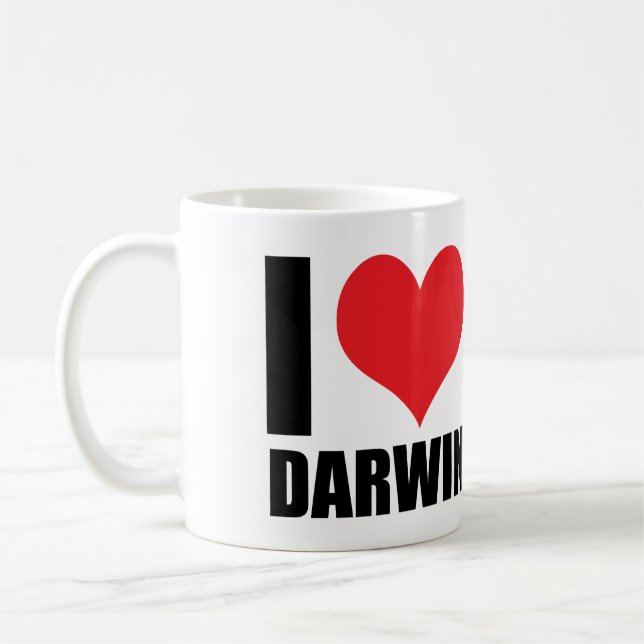 Taza De Café Amo a Darwin (Izquierda)