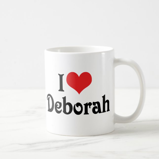 Taza De Café Amo a Deborah (Derecha)