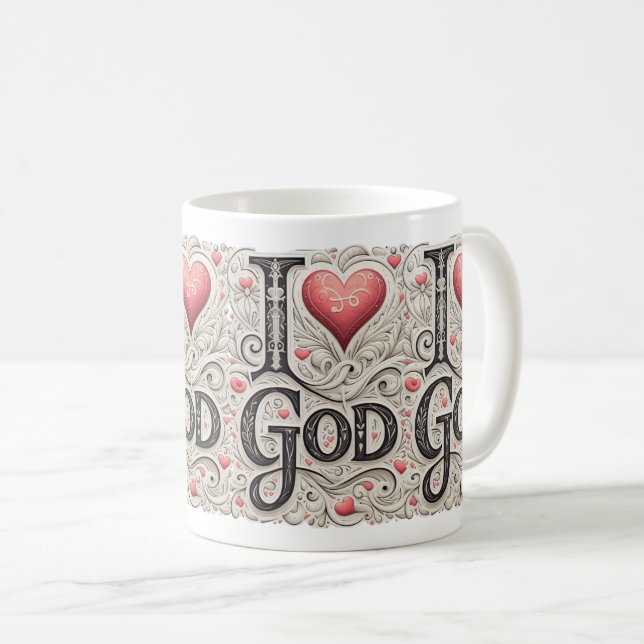 Taza De Café Amo a Dios (Anverso derecho)