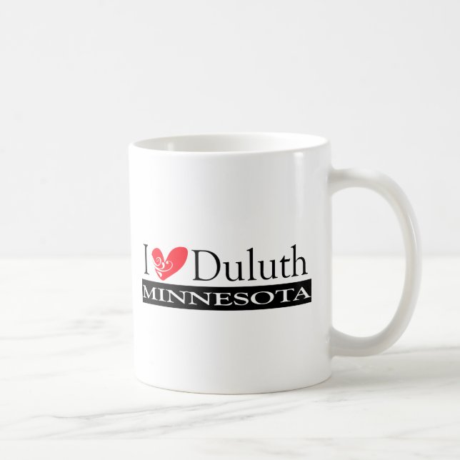 Taza De Café Amo a Duluth Minnesota (Derecha)