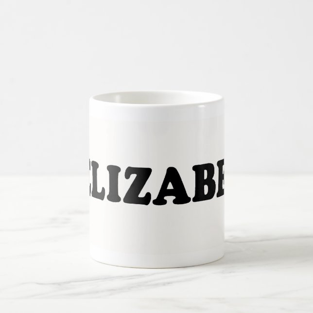 TAZA DE CAFÉ AMO A ELIZABETH (Centro)