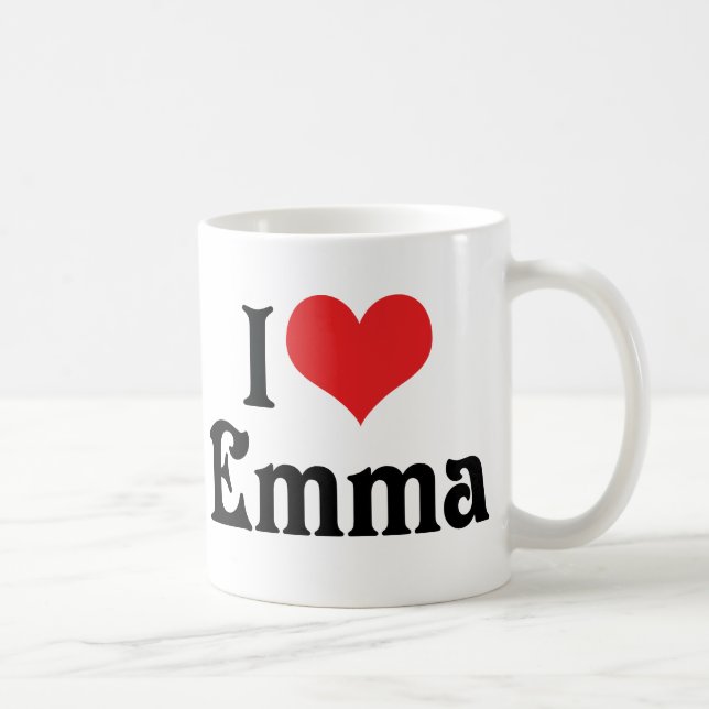 Taza De Café Amo a Emma (Derecha)
