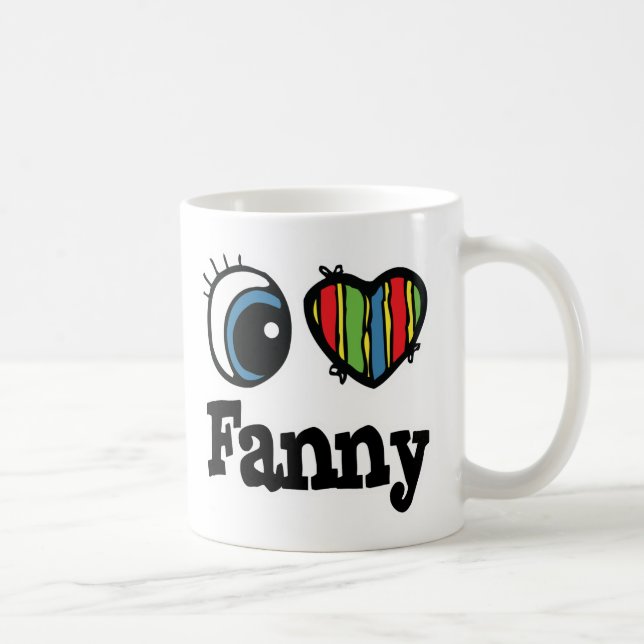 Taza De Café Amo a Fanny (Derecha)
