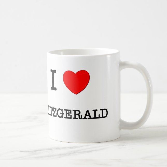 Taza De Café Amo a Fitzgerald (Derecha)
