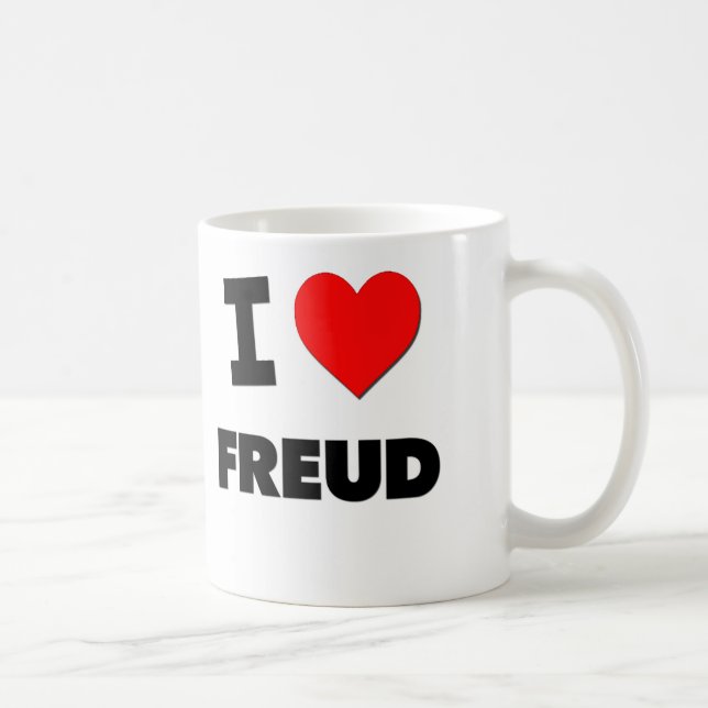 Taza De Café Amo a Freud (Derecha)